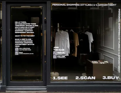 Clothing on a rack
